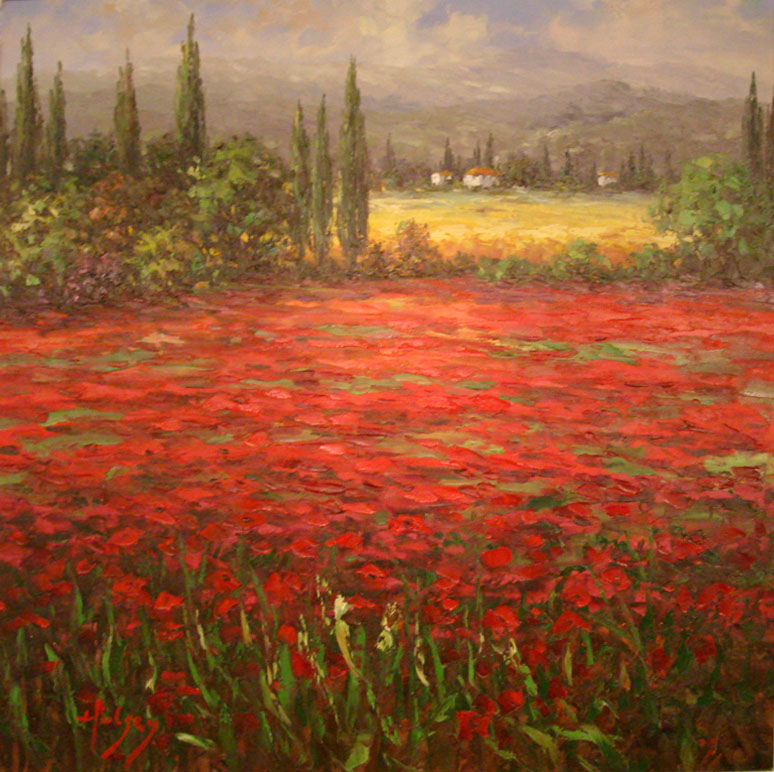 Unknown Artist Poppy Field Splendor